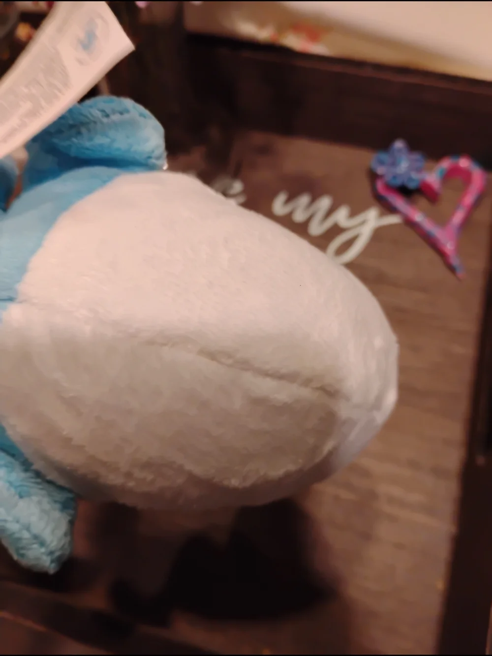 Smurf Plush Stuffed Toy - Blue & White